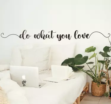 Pursue your passion quote wall sticker - TenStickers