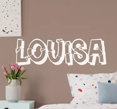 Quote wall sticker custom name design - TenStickers