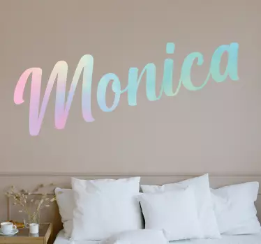 Quote wall sticker customized name design - TenStickers