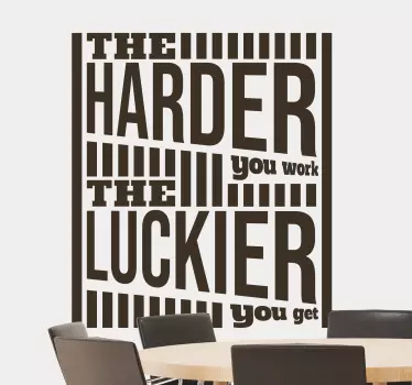 Quote wall sticker inspirational phrase art - TenStickers