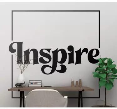 Quote wall sticker inspire your space with words - TenStickers
