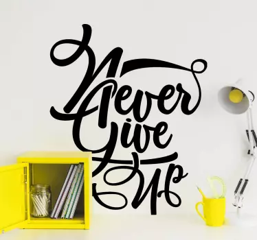 Quote wall sticker persist relentlessly - TenStickers