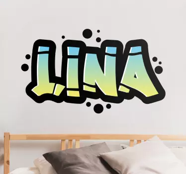 Quote wall sticker personalized name design - TenStickers