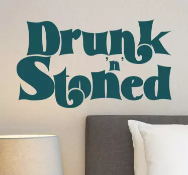 Quote wall sticker playful text design - TenStickers