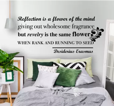 Quote wall sticker thoughtful reflection quote - TenStickers