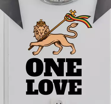 Rasta lyric wall decal - TenStickers