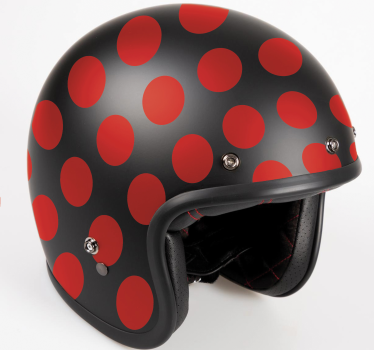Red dots set motorbike sticker - TenStickers