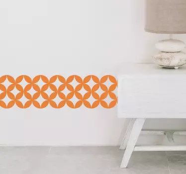 Geometric wall sticker for living room - TenStickers