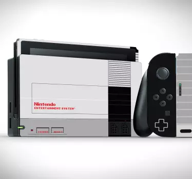Retro Nintendo video game console switch sticker - TenStickers