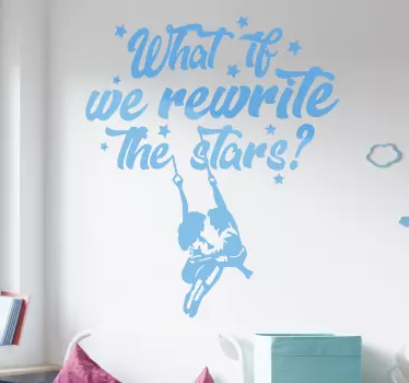 Rewrite the stars cinema decal - TenStickers