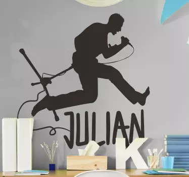 Rock singer rock wall sticker - TenStickers