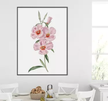 Rose hue arrangement wall sticker - TenStickers