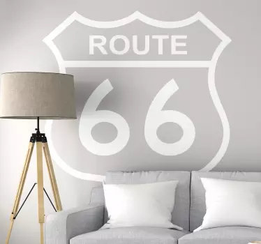 Route 66 car decal - TenStickers