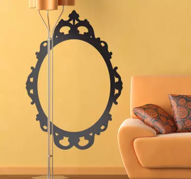 Royal Mirror Wall Sticker - TenStickers