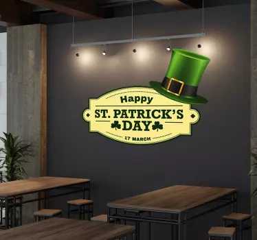Saint Patrick’s day  wall decal - TenStickers