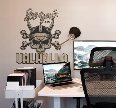 See you in Valhalla text decal - TenStickers