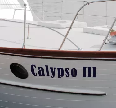 Ship name nautical wall decal - TenStickers