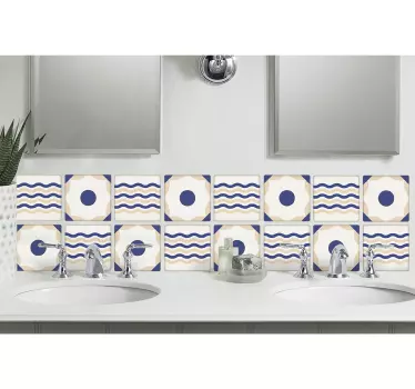 Spanish decoration bathroom tile sticker - TenStickers