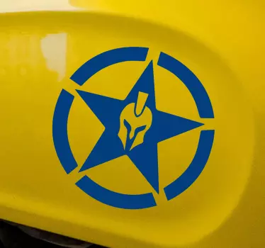 Spartan star Motorbike sticker - TenStickers