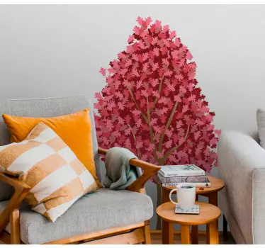 Spring maple tree plant sticker - TenStickers
