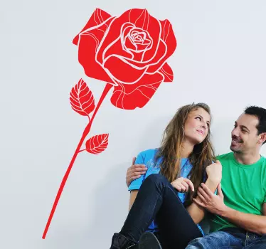 St George's Rose Wall Sticker - TenStickers