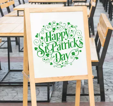St. patrick's bar wall decal - TenStickers