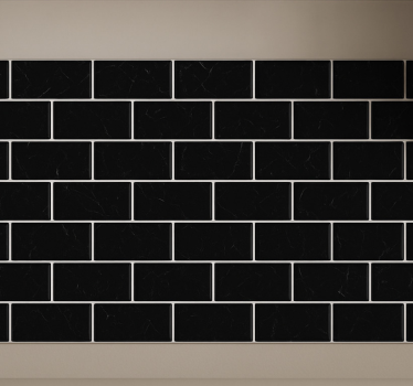 Sticker for tile subtle black marble effect - TenStickers