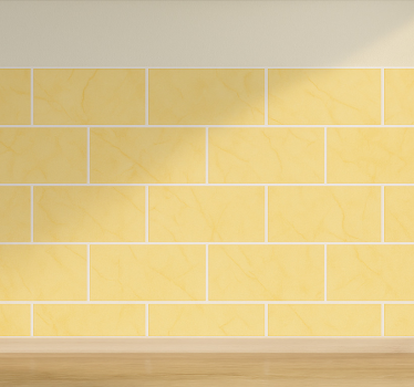 Sticker for tile subtle yellow marble effect - TenStickers