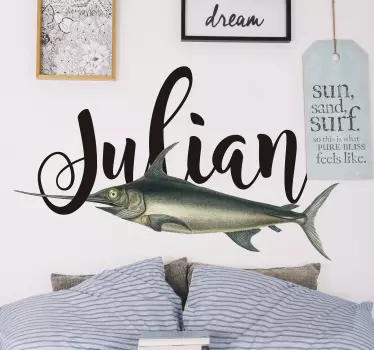 Sun Sand Surf Pure Bliss quote wall sticker - TenStickers