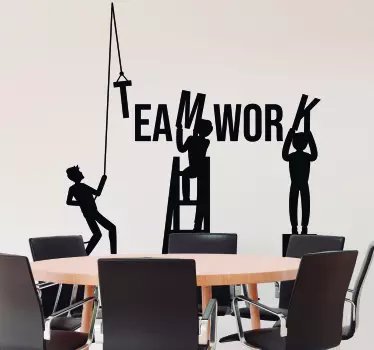 Teamwork wall art office wall sticker - TenStickers