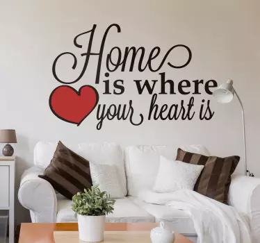 Home text quote wall sticker - TenStickers
