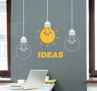 Text sticker bright ideas concept - TenStickers