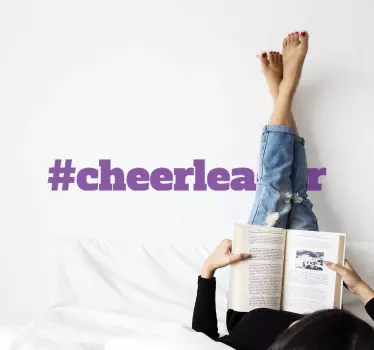 Text sticker #cheerleader quote - TenStickers
