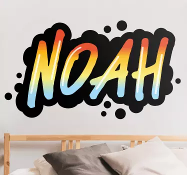 Text sticker colourful name design - TenStickers