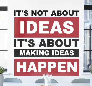 Text sticker motivational quote design - TenStickers
