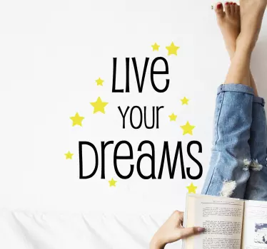 Text sticker motivational star quote - TenStickers