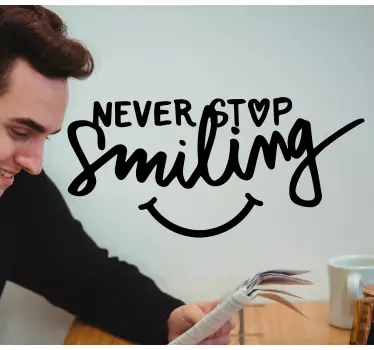 Text sticker positive life quote - TenStickers