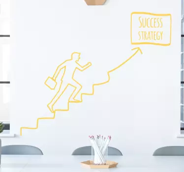 Text sticker strategic success journey - TenStickers