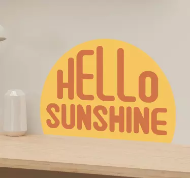 Text sticker sunny greeting message - TenStickers