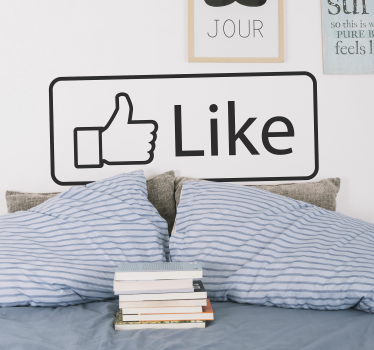 Thumbs Up Gesture text sticker - TenStickers