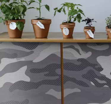 Tile sticker camouflage design - TenStickers