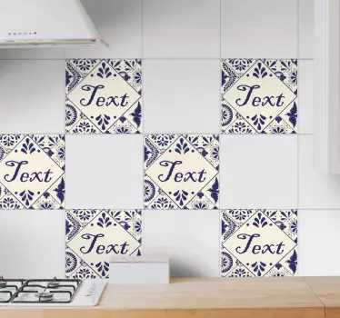 Tile sticker customizable patterned tiles - TenStickers
