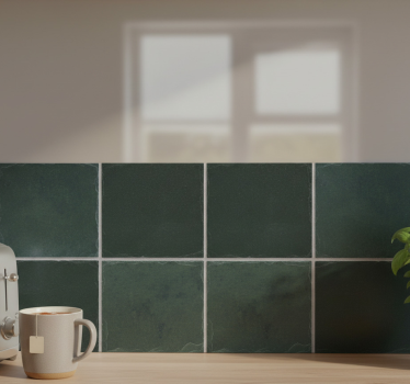 Tile sticker evergreen slate - TenStickers