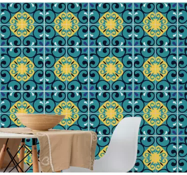 Tile sticker lively mosaic design - TenStickers
