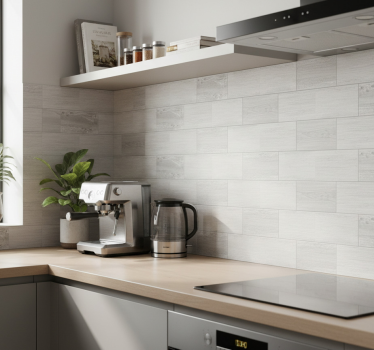 Tile sticker dark mist brick - TenStickers