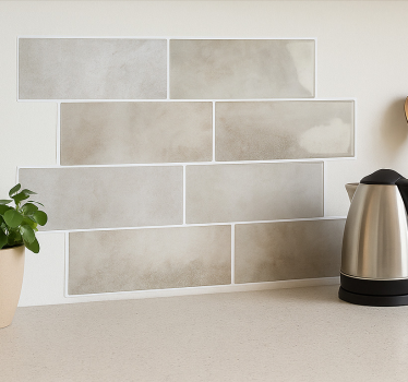 Tile sticker white marble - TenStickers