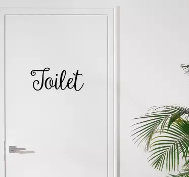 Toilet Door Sticker - TenStickers