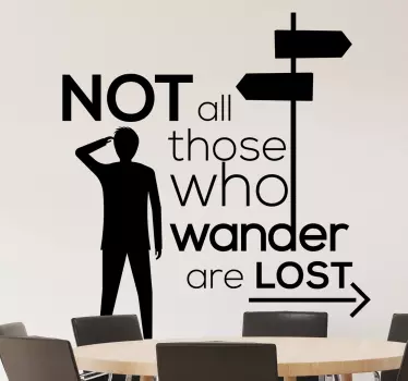 Tolkien quote decal - TenStickers