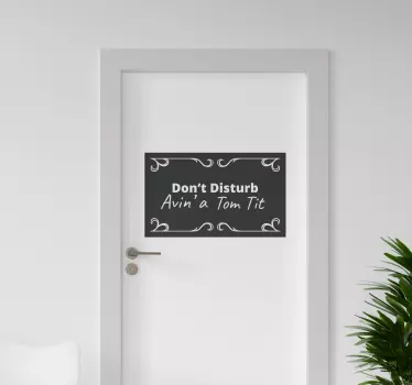 Tom Tit glass door sticker - TenStickers