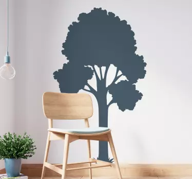 Tree wall sticker artistic tree outline - TenStickers
